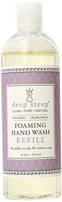 Deep Steep Foaming Hand Wash Refill Lavender Chamomile 16 Ounce