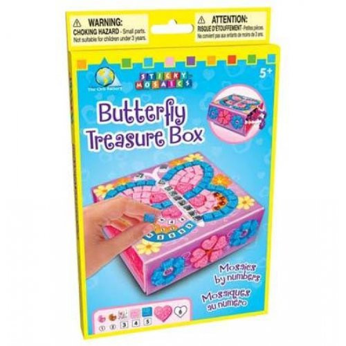 The Orb Factory Sticky Mosaics Butterfly Treasure Box