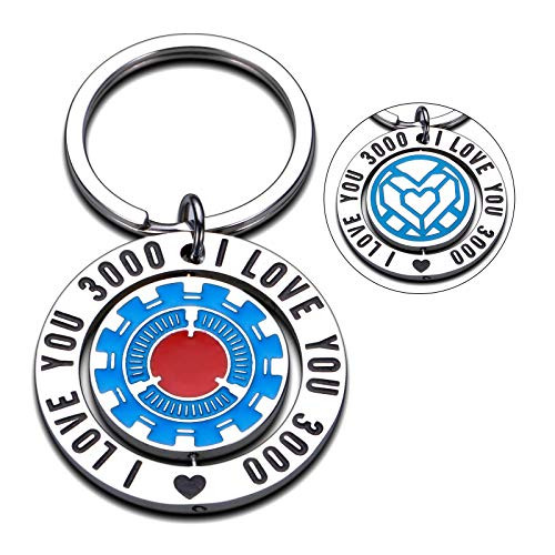 I Love You 3000 Keychain for Boyfriend Girlfriend Iron Man Gift for Dad Son Comic Movie Inspired Gift Avengers Endgame Avengers Fan Gift Tony Stark Gift Couples Keychain for Husband Wife Birthday I Love You 3000 Keychain for Boyfriend Girlfriend Iron Man Gift for Dad Son Comic Movie Inspired Gift Avengers Endgame Avengers Fan Gift Tony Stark Gift Couples Keychain for Husband Wife Birthday