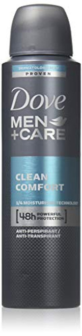 New Dove MenCare Clean Comfort Anti-Perspirant Deodorant Spray 150 Ml 2 Can New Dove MenCare Clean Comfort Anti-Perspirant Deodorant Spray 150 Ml 2 Can
