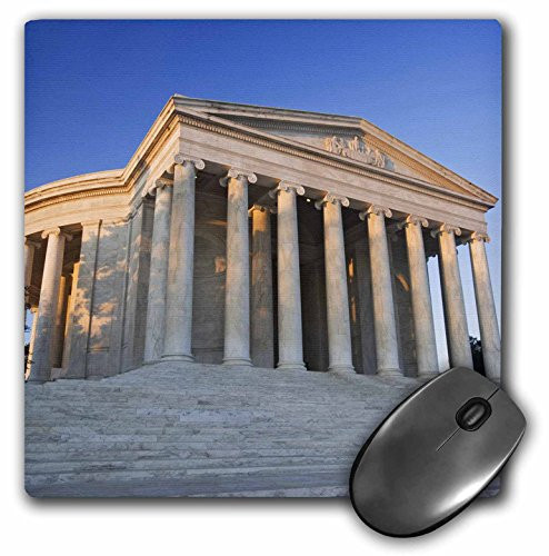 3dRose LLC 8 x 8 x 0_25 Inches Washington DC_ Jefferson Memorial at Dawn Jaynes Gallery Mouse Pad mp-88976-1