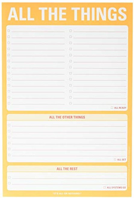 Knock Knock All The Things Pad Ideas   Tasks List Note Pad 6 x 9-inches