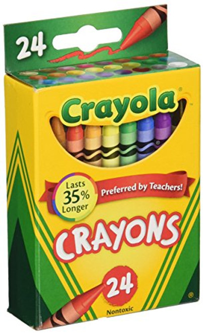 Crayola Box of Crayons Non-Toxic Color Coloring School Supplies, 24 Count, 3 Pack (52-0024-3) Crayola Box of Crayons Non-Toxic Color Coloring School Supplies, 24 Count, 3 Pack (52-0024-3)
