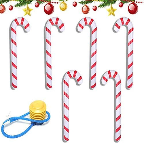 NH Inflatable Candy Canes Christmas Decorations Inflatable Canes Inflatable Christmas Candy Cane for Party Indoor and Outdoor Decorations NH Inflatable Candy Canes Christmas Decorations Inflatable Canes Inflatable Christmas Candy Cane for Party Indoor and Outdoor Decorations