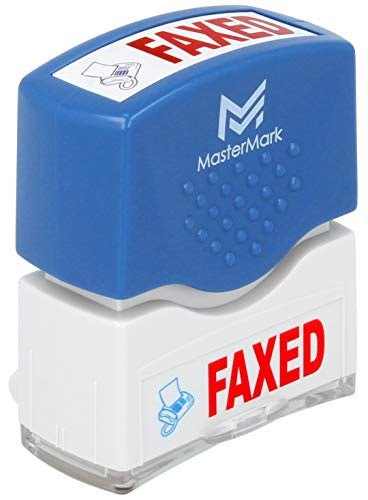 MasterMark Premium 2-Color Pre-Inked Office Stamp Faxed