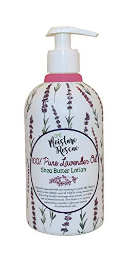 Moisture Rescue Shea Butter Lotion Lavander Oil 500ml- Formulated to Nourish and Moisturise Skin with Lavender Oil