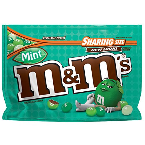 M MS Mint Dark Chocolate Candy Sharing Size 9_6-Ounce Bag