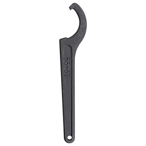 Yoohey Universal Coilover Spanner Wrench Adjustment Tool C Spanner Hook Wrench Tool Black Oxide Spanner Wrench - 55-62mm