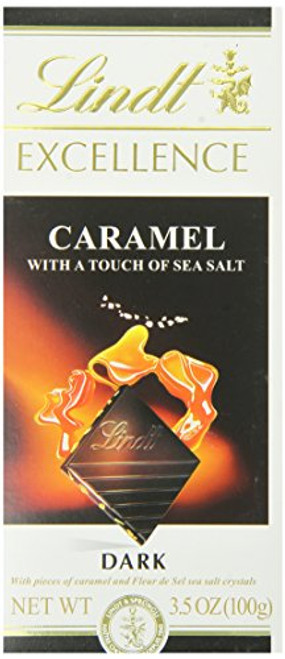 Lindt Excellence Bar Caramel with a Touch of Sea Salt 3_5 Ounce