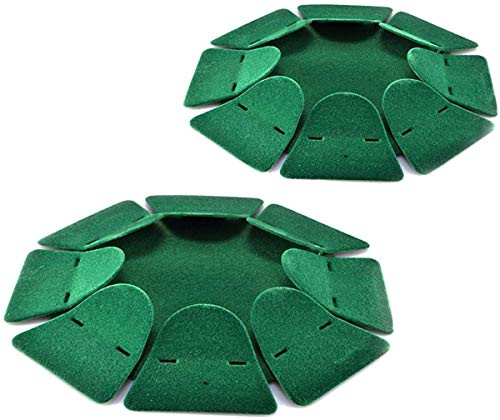 2pcs Green All-Direction Golf Training Hole Practing Cup Aid Golf Putting Cup Golf Practice Hole Durable Flocking Aid IndoorOutdoor for Home Office Gym Thanksgiving Christmas Birthdays Men Women
