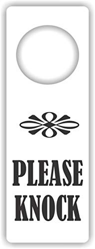 MySigncraft Please Knock - Door Hanger Sign