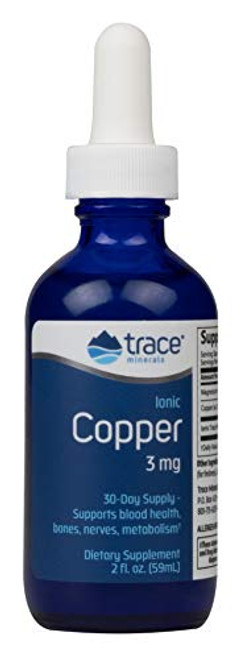 Trace Minerals Liquid Ionic Copper Supplement 2 Ounce Trace Minerals Liquid Ionic Copper Supplement 2 Ounce