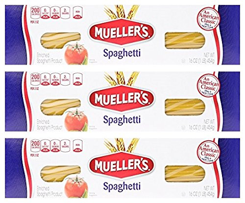 Muellers Spaghetti Pasta 16 Ounce Pack of 3
