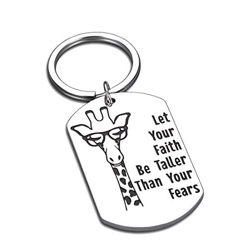 Inspirational Birthday Christmas Keychain Giraffe Gifts for Friends Women Men Adults Easter Religious Themed Gift for Daughter Son Lover Graduation Friendship Faith Gifts for Best Friend Teen Boy Girl Inspirational Birthday Christmas Keychain Giraffe Gifts for Friends Women Men Adults Easter Religious Themed Gift for Daughter Son Lover Graduation Friendship Faith Gifts for Best Friend Teen Boy Girl