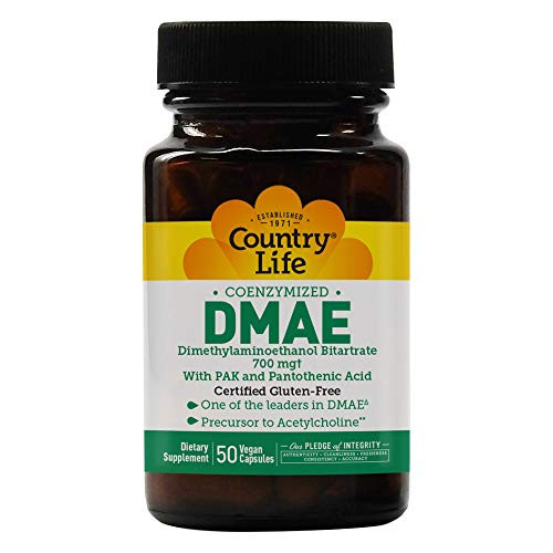 Country Life DMAE Caps - 350 mg - 50 Vegetarian Capsules