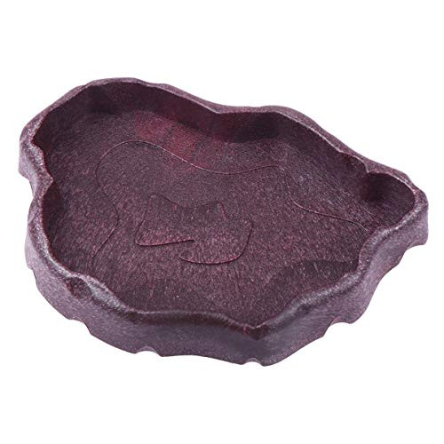 POPETPOP Reptile Food Bowl Water Dish - Resin Reptile Food and Water Feeding Bowl Reptile Food Container Feeder for Tortoise Lizard Snake Frog Gecko Pet Breeding Tray