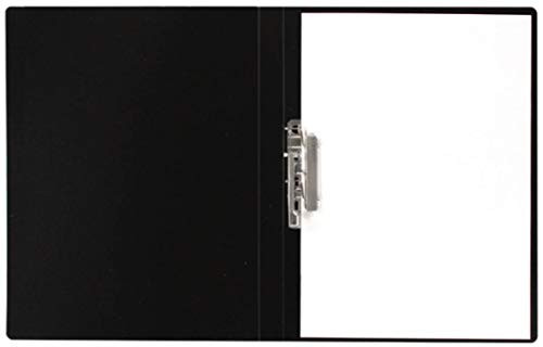Single Strong Clips File Folder Punchless Binder Office Project Folder Commercial or School Documents File Folder for Letter Size or A4 Size 100 Sheet Capacity Black2 Pack
