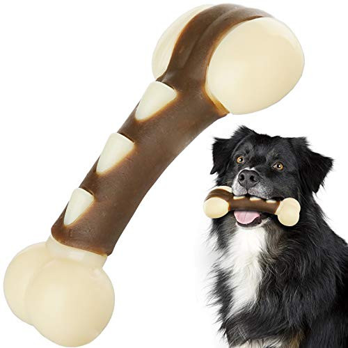 JIUBAR Dog Chew Toys for Aggressive Chewers Puppy Chew Toy Real Beef Flavor Durable Dog Teething Chew Toys Bones for LargeMediumSmall Puppies JIUBAR Dog Chew Toys for Aggressive Chewers Puppy Chew Toy Real Beef Flavor Durable Dog Teething Chew Toys Bones for LargeMediumSmall Puppies