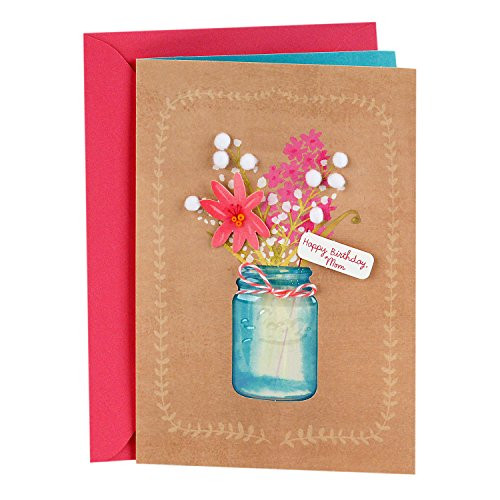 Hallmark Signature Birthday Greeting Card for Mom (Flowers)