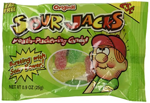 Sour Jacks Soft   Chewy Sour Candy 24 units 1 Box