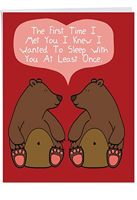 NobleWorks Funny Valentines Card for Adults 8_5 x 11 Inch - Big Naughty Greeting Card for Valentines Day - At Least Once J1661VDG NobleWorks Funny Valentines Card for Adults 8_5 x 11 Inch - Big Naughty Greeting Card for Valentines Day - At Least Once J1661VDG