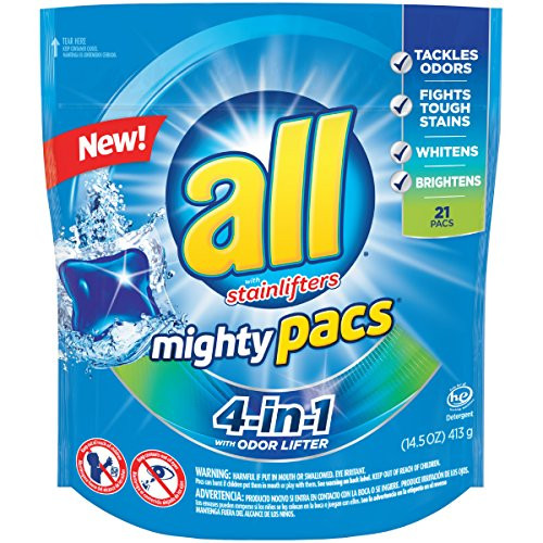All Mighty Pacs Laundry Detergent 21 Count