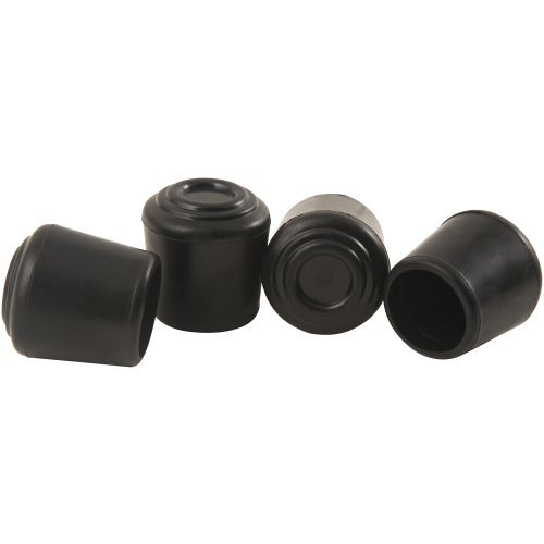 SoftTouch Rubber Leg Tip - (4 pieces), 1/2", Black