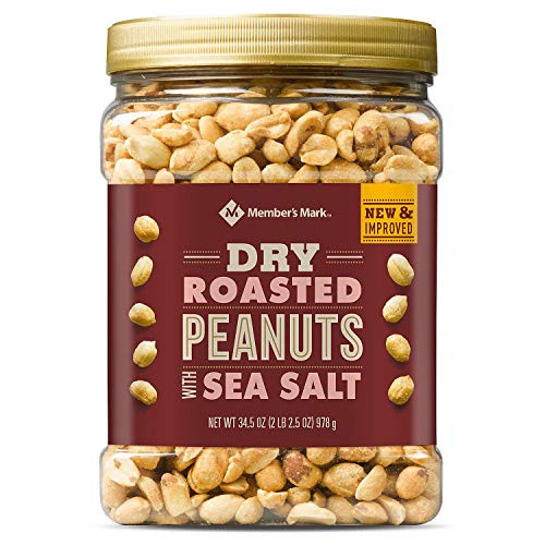 Members Mark Dry Roasted Peanuts with Sea Salt 34_5 Ounce Members Mark Dry Roasted Peanuts with Sea Salt 34_5 Ounce