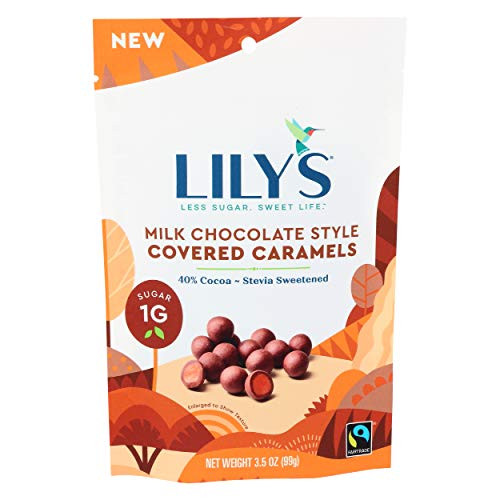 LILYS CHOCOLATE Milk Chocolate Covered Caramels 3_5 OZ LILYS CHOCOLATE Milk Chocolate Covered Caramels 3_5 OZ
