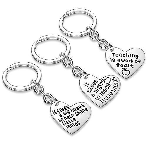 Teacher Appreciation Gifts It Takes A Big Heart to Help Shape Little Minds Keychain Teacher Gifts 3PCs Heart Keychain Set 01 Teacher Appreciation Gifts It Takes A Big Heart to Help Shape Little Minds Keychain Teacher Gifts 3PCs Heart Keychain Set 01
