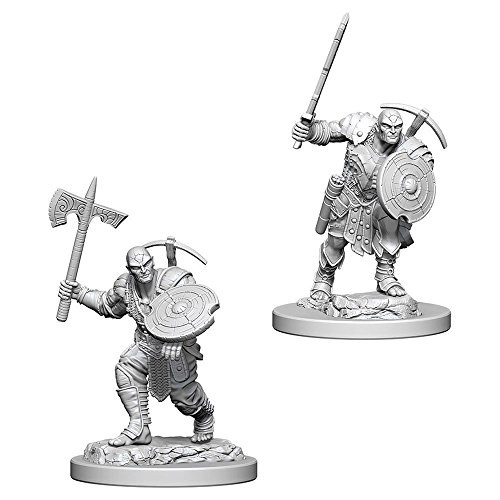 D D Nolzurs Marvelous Unpainted Miniatures Wave 4 Earth Genasi Male Fighter
