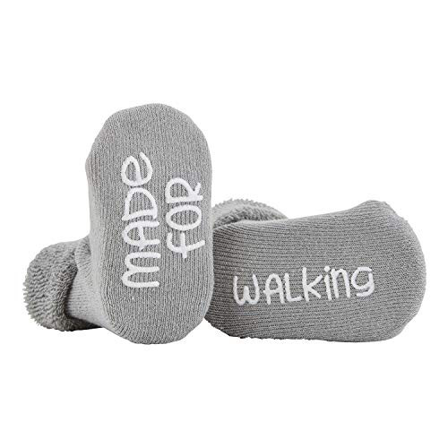 Stephan Baby Non-Skid Silly Socks with Cute Sayings Made for Walking Fits 3-12 Months