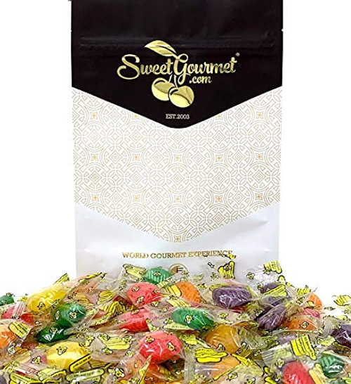 SweetGourmet Assorted Honey Bee Filled Hard Candy  1 Pound