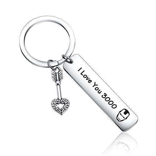 I Love You 3000 gift for boyfriend keychain Avengers keychain for Avenger Fan keychain for father keychain for Marvel Lover Keychain husband keychain for boyfriend gift Marvel keychain Iron Man gifts I Love You 3000 gift for boyfriend keychain Avengers keychain for Avenger Fan keychain for father keychain for Marvel Lover Keychain husband keychain for boyfriend gift Marvel keychain Iron Man gifts