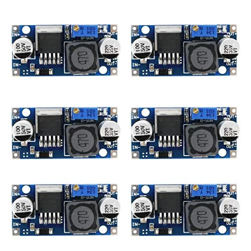 Meprotal 6 Pack LM2596S DC to DC Buck Power Module 3A Adjustable Buck 3_0~46V to 1_25~35V Buck Converter DIY Power Supply Step Down Module