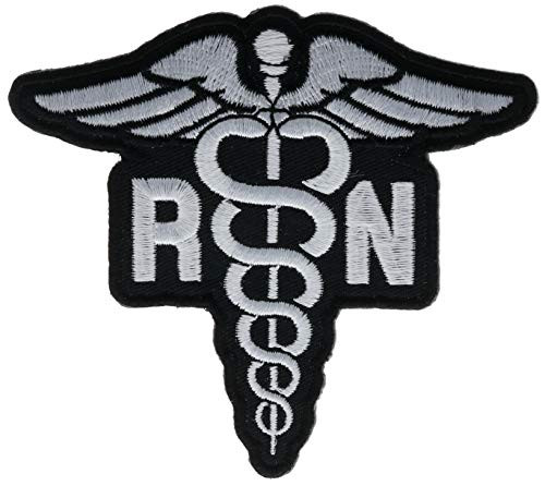 RN Medical Caduceus Embroidered 3_5 Patch IVANP5980