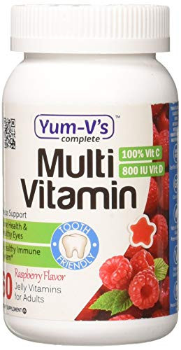 Yum-Vs Complete Multivitamin and Multimineral for Adults Jellies Raspberry 60 Count