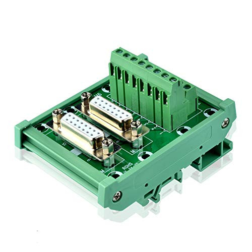 SIENOC D-SUB DB15 Plug Female Header Breakout Board Terminal Block Connector