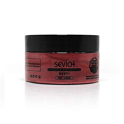 Hair Coloring Wax - Temporary Coloured Hair Wax Style Dye Mud 3_52 FL_OZ  100g REDBROWN