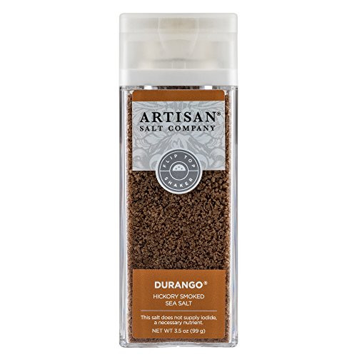 SaltWorks Durango Hickory Smoked Sea Salt Artisan Shaker Jar 3_5 Ounce