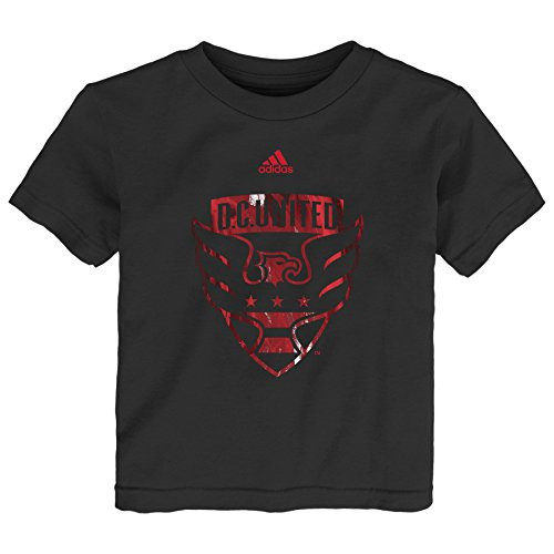 MLS D_C_ United Boys -War Paint Logo Short sleeve Tee Black 4T