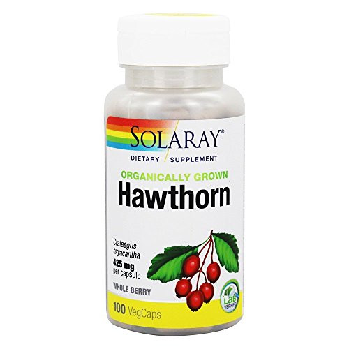 Solaray Hawthorn Berry Organically Grown Veg Cap Btl-Plastic 525mg 100ct Solaray Hawthorn Berry Organically Grown Veg Cap Btl-Plastic 525mg 100ct