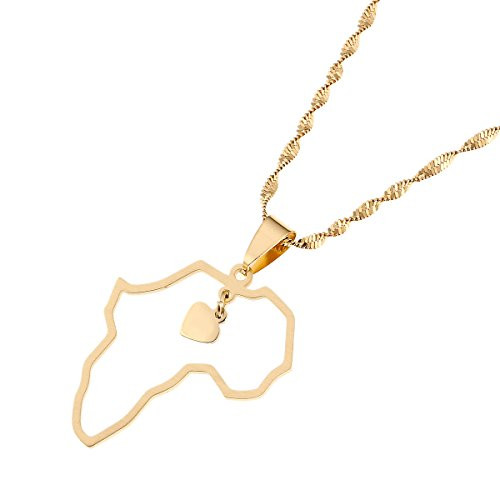 Africa Map Pendant Necklaces Heart African of Maps Jewelry Charms Heart Map Africa Map Pendant Necklaces Heart African of Maps Jewelry Charms Heart Map