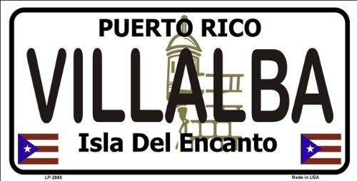 LP-2885 VILLALBA HX3liFOIkd Puerto Rico Novelty State Background Vanity Metal Novelty License Plate 25dTNBpejU Tag Sign licence lisence license plate metal car sign yutio67 ghj90 6 x 12 standard automotive aluminum metal novelty license plate with