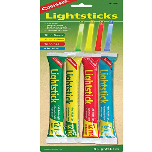Coghlans Lightsticks Multi-Colored 4-Pack