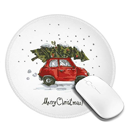 Mouse Pad Round Mousepad Customized Gaming Mousepads for Laptop and Computer Merry Christmas
