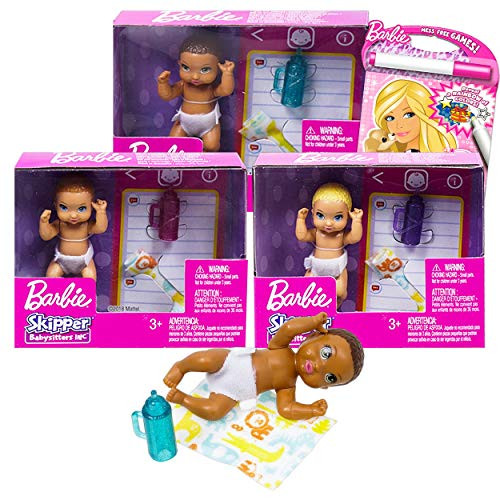 Doll Playset Barbie Playset Bundle Barbie Babysitter Set - 3 Pc Barbie Baby and Accessories with Barbie Coloring Book Barbie Playhouse Doll Playset Barbie Playset Bundle Barbie Babysitter Set - 3 Pc Barbie Baby and Accessories with Barbie Coloring Book Barbie Playhouse