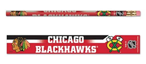 WinCraft NHL Chicago Blackhawks 6 Pack Pencil Set