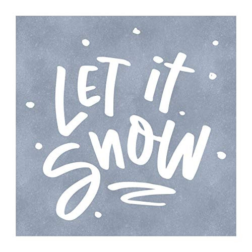 P_ Graham Dunn Let It Snow Ice Blue 3_5 x 3_5 Wood Christmas Decorative Word Block Sign P_ Graham Dunn Let It Snow Ice Blue 3_5 x 3_5 Wood Christmas Decorative Word Block Sign