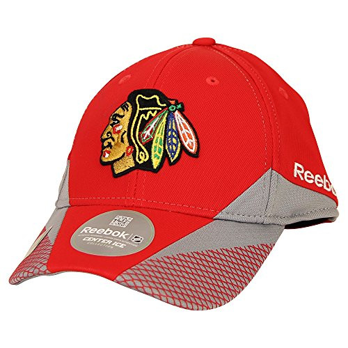 Reebok NHL Center Ice Stretch Fit Hat Chicago Blackhawks SmallMedium